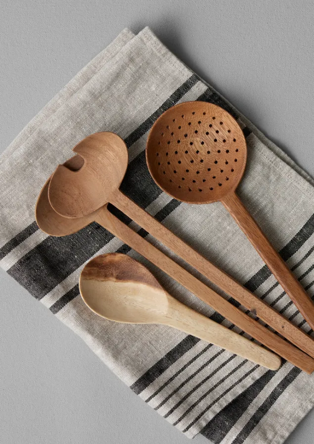 acacia_wood_slotted_spoon_2.webp Tableware-TOAST Acacia Wood Slotted Spoon NaturalWood