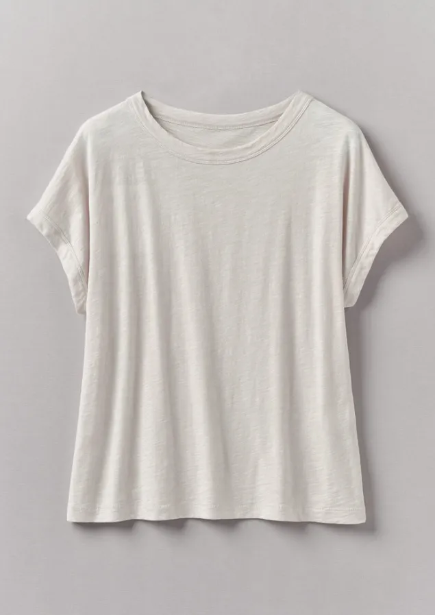 Jersey | Tops & Tees-TOAST Alda Organic Cotton Easy Tee Pebble
