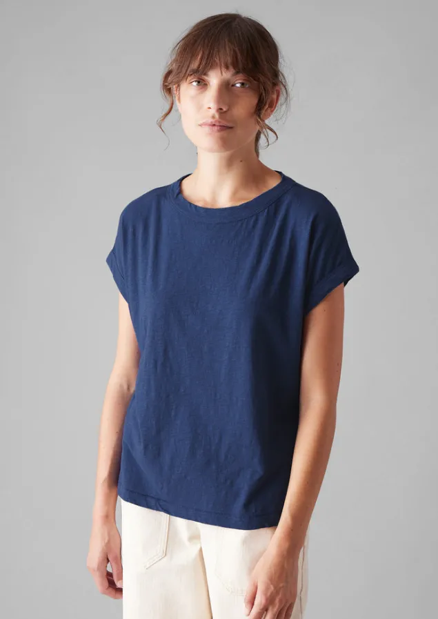 Jersey | Tops & Tees-TOAST Alda Organic Cotton Easy Tee Thistle