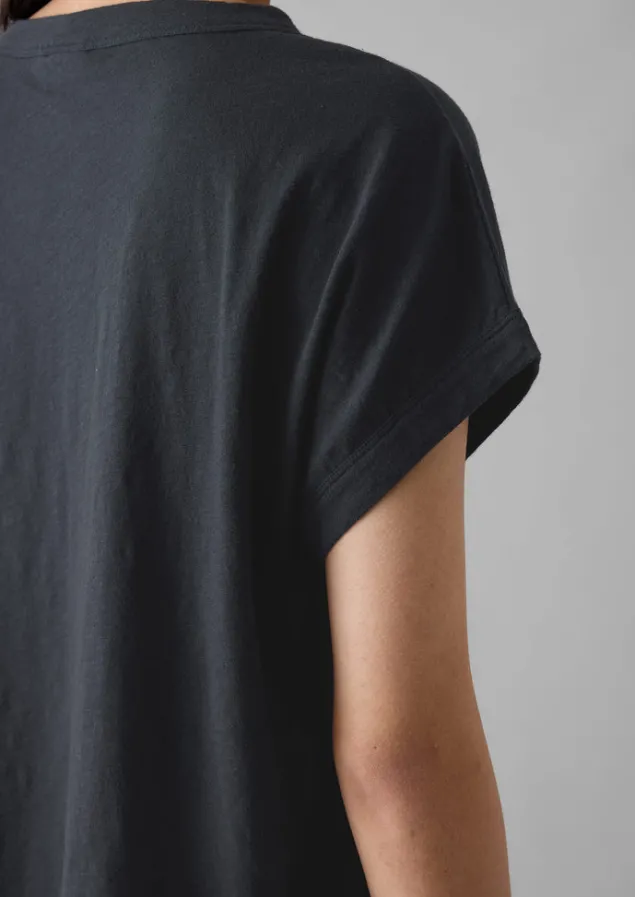 alda_organic_cotton_easy_tee_6.webp Jersey | Tops & Tees-TOAST Alda Organic Cotton Easy Tee Coal