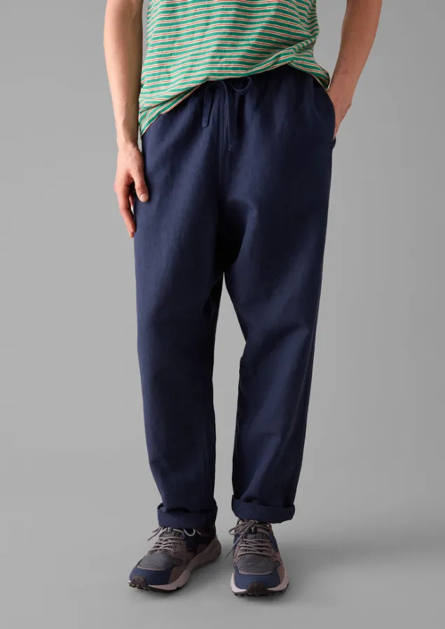 alfie_garment_dyed_herringbone_trousers_6-1.webp Loungewear | Trousers-TOAST Alfie Garment Dyed Herringbone Trousers DarkIndigo