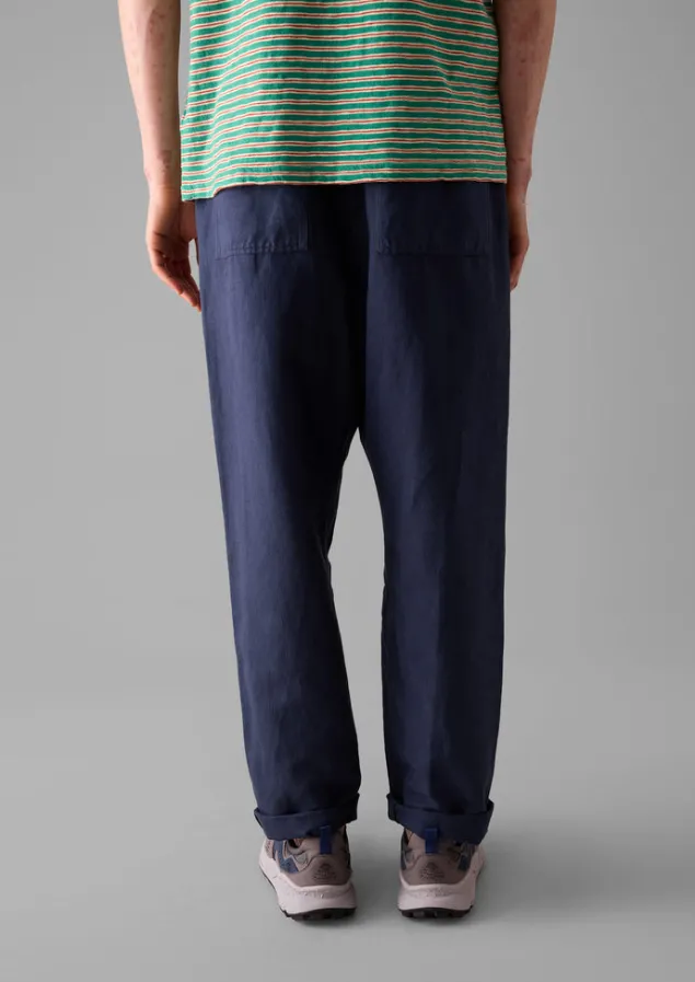 alfie_garment_dyed_herringbone_trousers_8-1.webp Loungewear | Trousers-TOAST Alfie Garment Dyed Herringbone Trousers DarkIndigo