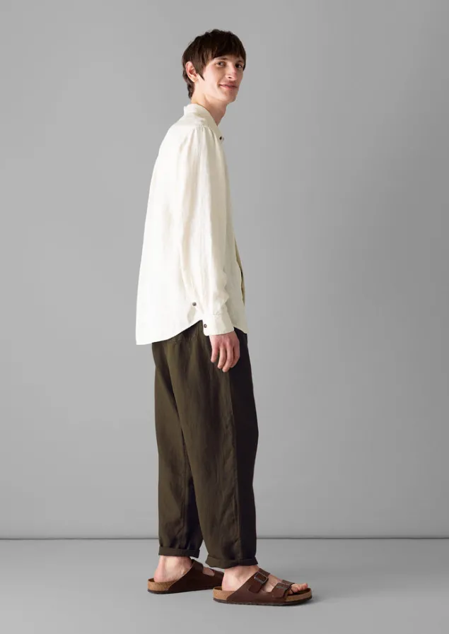 alfie_garment_dyed_linen_trousers_8.webp Linen | Trousers-TOAST Alfie Garment Dyed Linen Trousers Olive