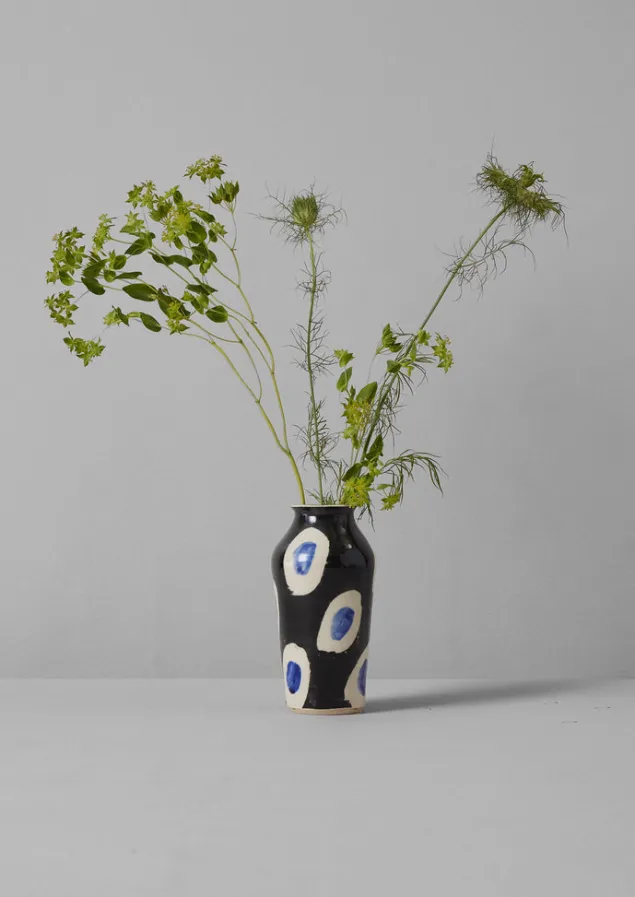 ali_hewson_cobalt_dash_vase_4.webp Decorative Pieces | Ceramics-TOAST Ali Hewson Cobalt Dash Vase Cobalt/Black