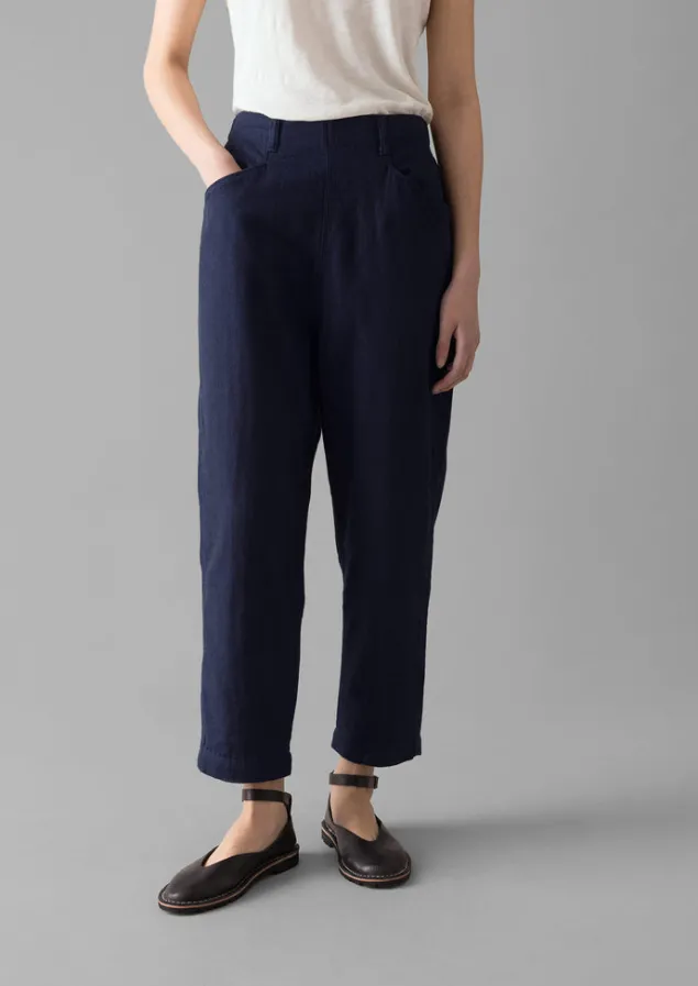 Workwear | Trousers-TOAST Alix Twill Trousers Indigo