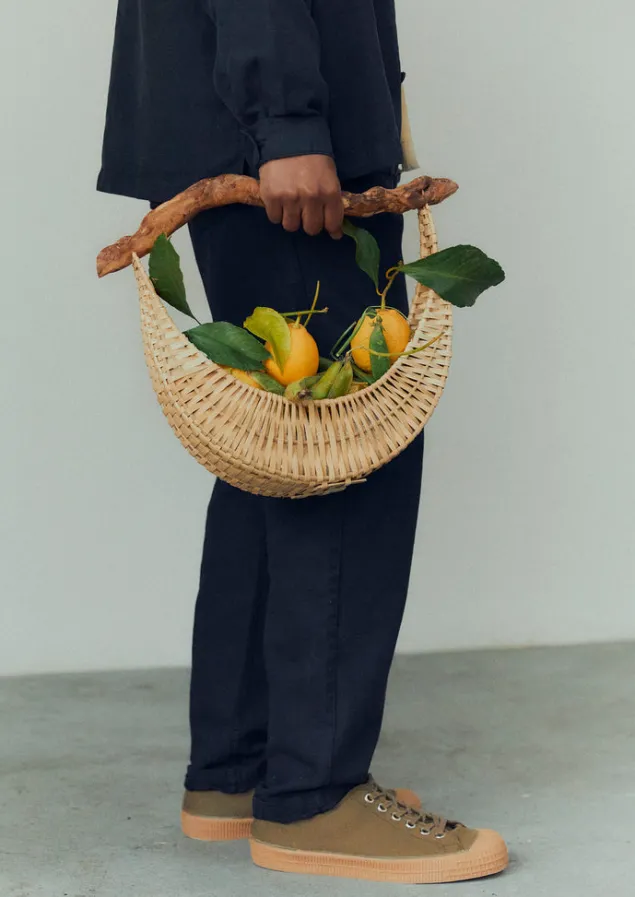 Outdoor | Baskets-TOAST Amy Krone Crescent Basket Natural