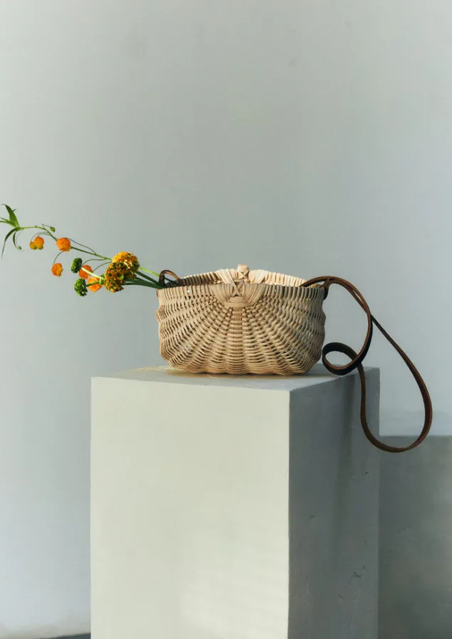 Outdoor | Baskets-TOAST Amy Krone Oval Foraging Tote Natural