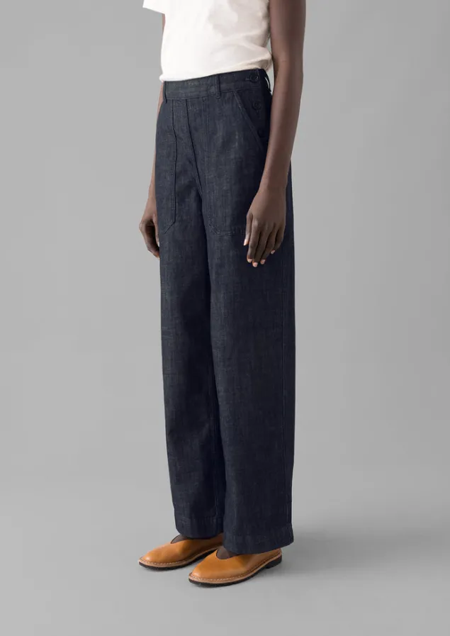 Denim | Workwear-TOAST Annie Organic Denim Full Length Jeans Indigo