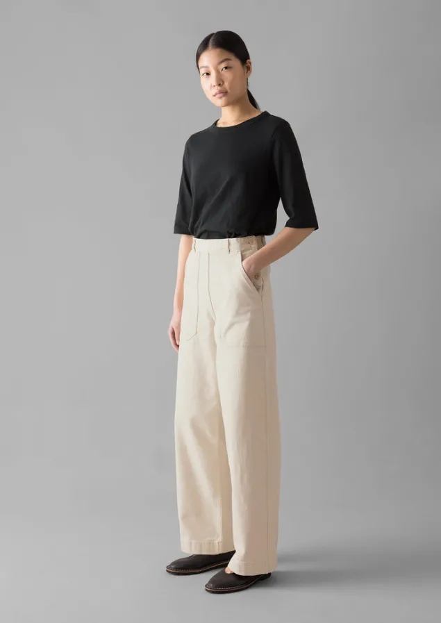 Denim | Jeans-TOAST Annie Organic Denim Full Length Jeans Ecru