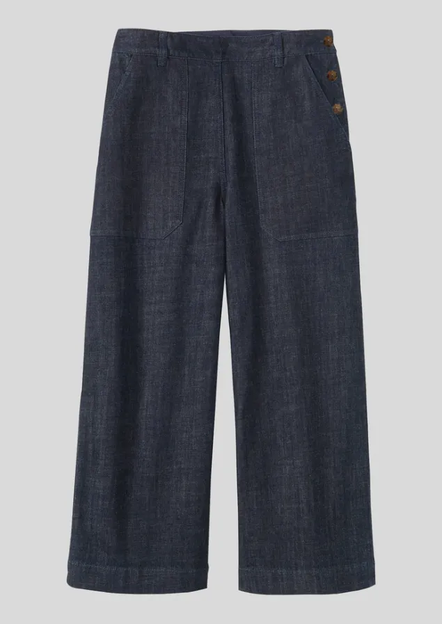 Denim | Workwear-TOAST Annie Organic Denim Side Button Jeans Indigo