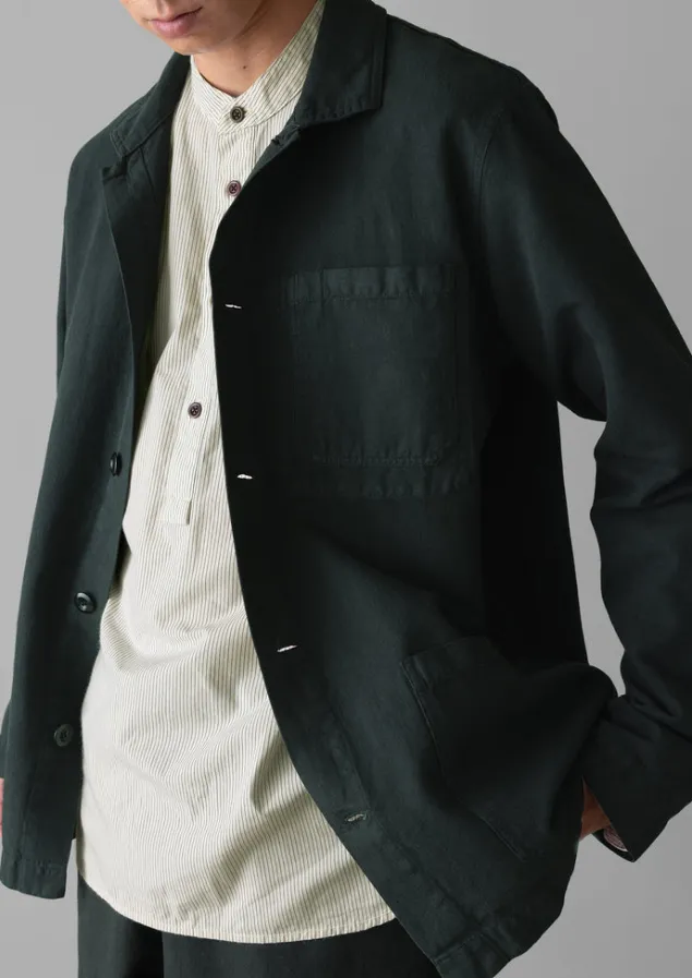 arlo_garment_dyed_herringbone_jacket_6-3.webp Workwear | Coats & Jackets-TOAST Arlo Garment Dyed Herringbone Jacket WashedBlack