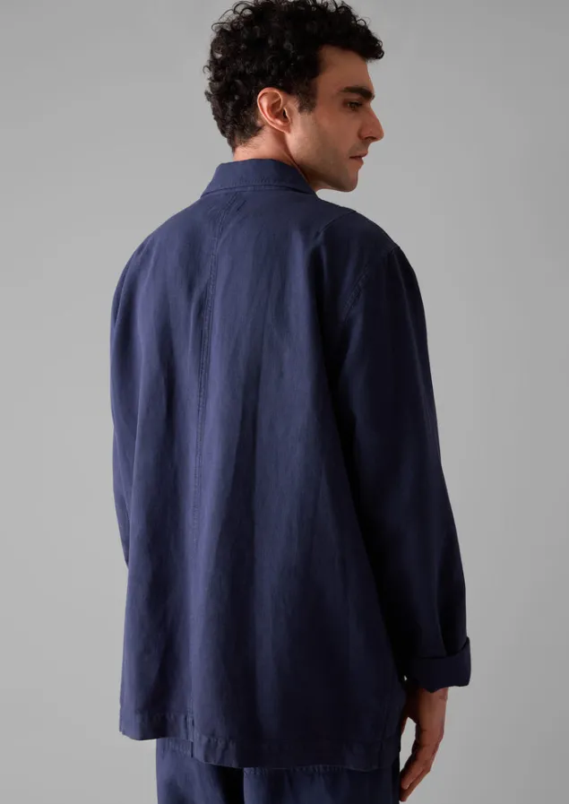 arlo_garment_dyed_herringbone_jacket_9-1.webp Workwear | Coats & Jackets-TOAST Arlo Garment Dyed Herringbone Jacket DarkIndigo