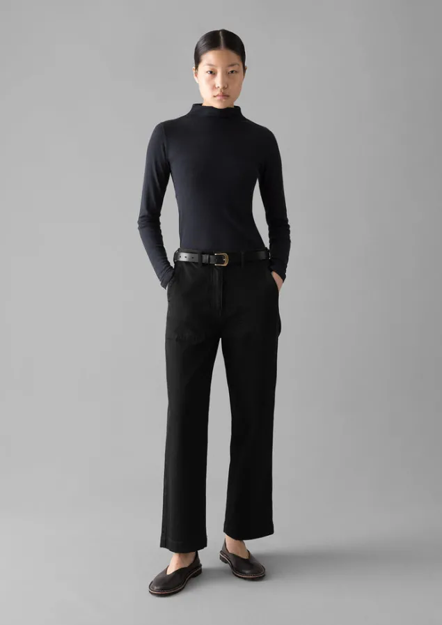 Denim | Jeans-TOAST Ashley Organic Cropped Jeans Black
