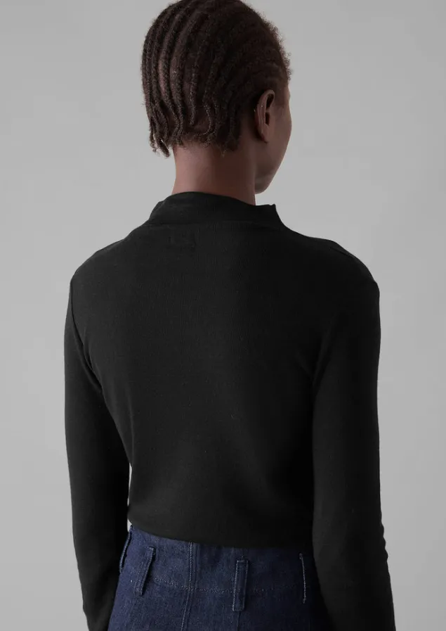 aster_wool_lyocell_high_neck_tee_7-2.webp Jersey | Tops & Tees-TOAST Aster Wool Lyocell High Neck Tee Black