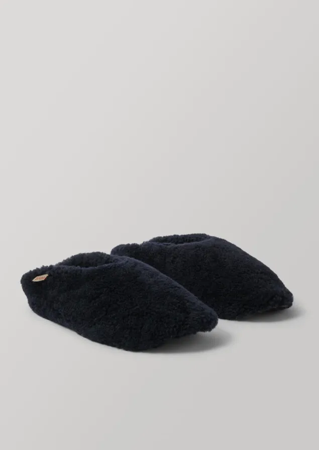 Slippers | Nightwear-TOAST Babbi Sheepskin Slippers Indigo