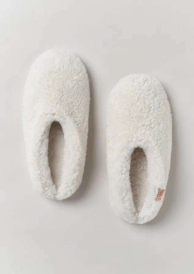 Slippers | Nightwear-TOAST Babbi Sheepskin Slippers Stone