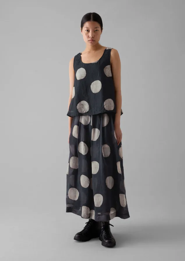 batik_dot_print_tank_top_4.webp Tops & Tees-TOAST Batik Dot Print Tank Top Black/Ecru