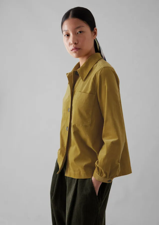 baya_patch_pocket_organic_cord_shirt_11-1.webp Cord | Workwear-TOAST Baya Patch Pocket Organic Cord Shirt GoldenOlive