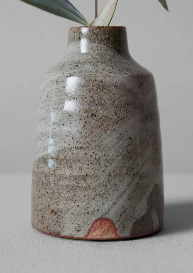 bert_jones_bottle_vase_2-1.webp Decorative Pieces | Ceramics-TOAST Bert Jones Bottle Vase SpeckledGrey