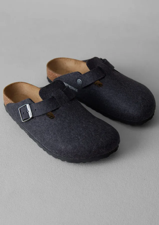 birkenstock_boston_felted_clogs_3.webp Slippers | Nightwear-TOAST Birkenstock Boston Felted Clogs Anthracite