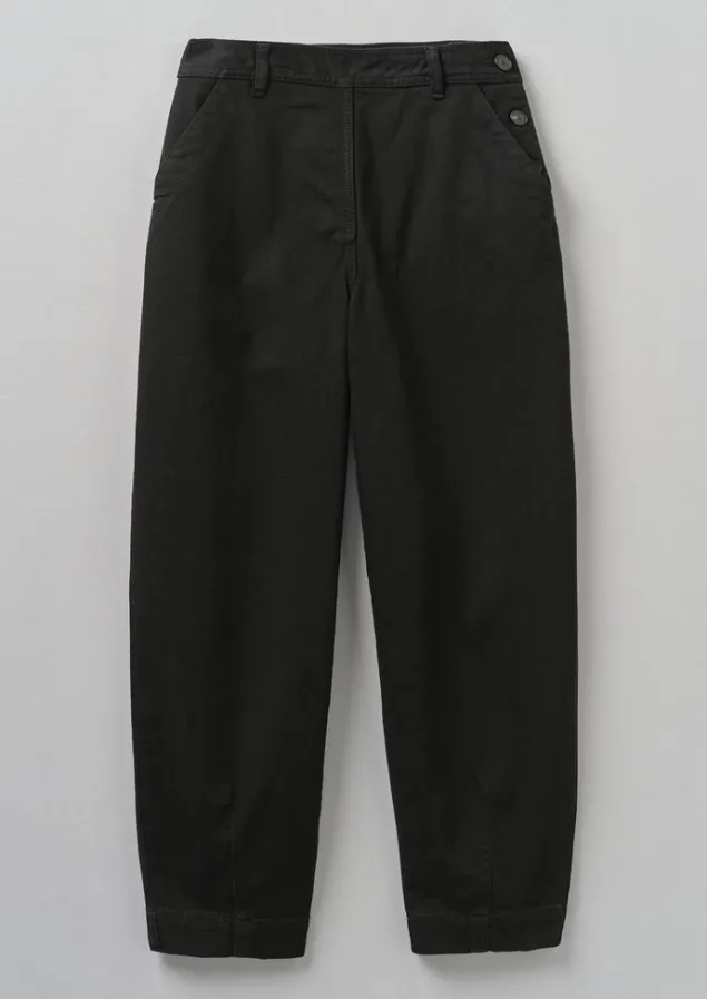 Denim | Jeans-TOAST Denim Side Button Trousers Black