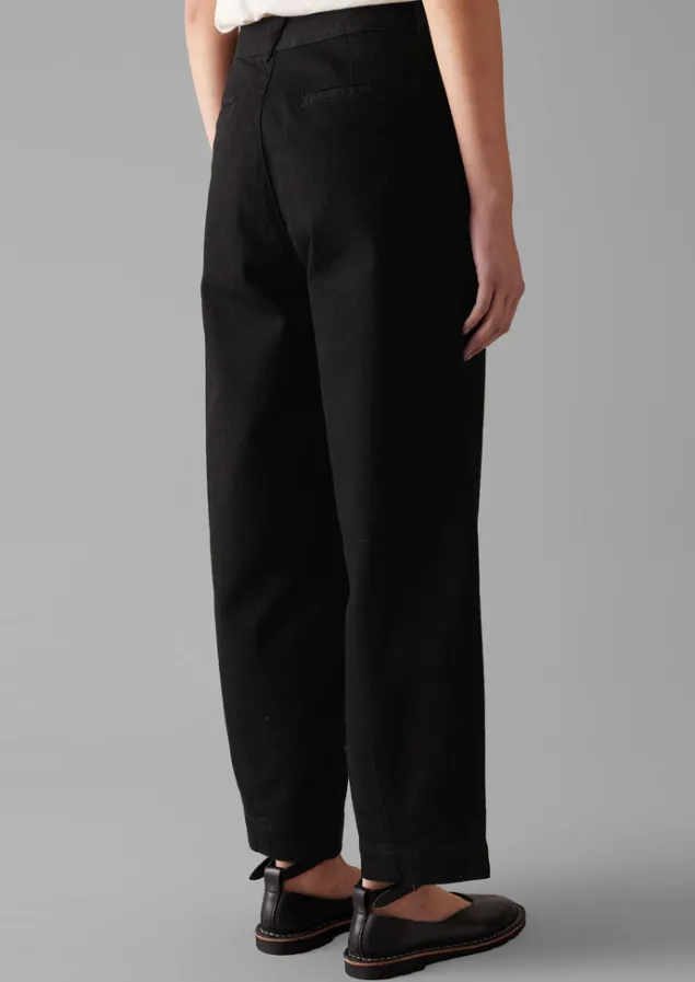 black_denim_side_button_trousers_3.webp Denim | Jeans-TOAST Denim Side Button Trousers Black