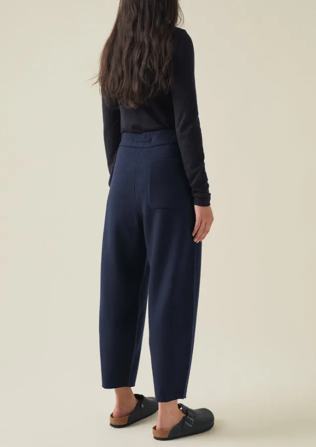 boiled_wool_pull_on_trousers_3.webp Loungewear | Trousers-TOAST Boiled Wool Pull On Trousers Navy