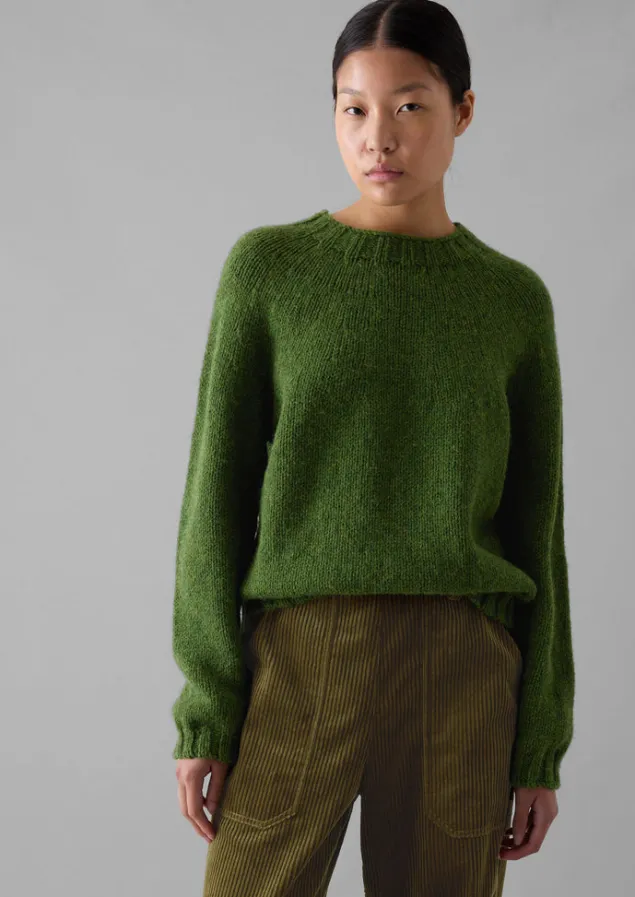 Knitwear-TOAST British Wool Sweater LawnGreen
