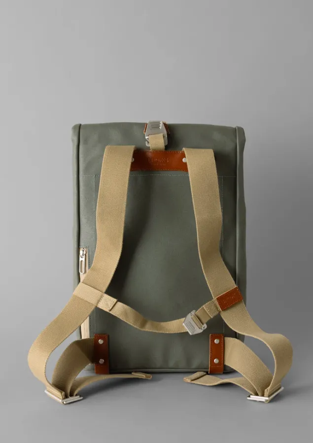 brooks_england_pickwick_canvas_backpack_11.webp Bags & Belts | Bags & Belts-TOAST Brooks England Pickwick Canvas Backpack Sage
