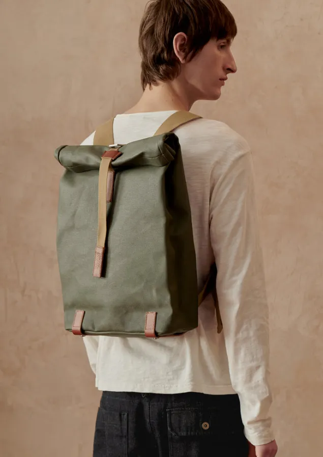brooks_england_pickwick_canvas_backpack_7.webp Bags & Belts | Bags & Belts-TOAST Brooks England Pickwick Canvas Backpack Sage