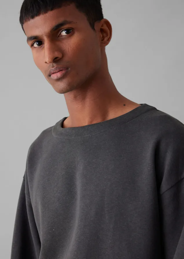 brushed_cotton_hemp_wide_neck_sweater_3.webp Loungewear | Tops & Tees-TOAST Brushed Cotton Hemp Wide Neck Sweater Charcoal