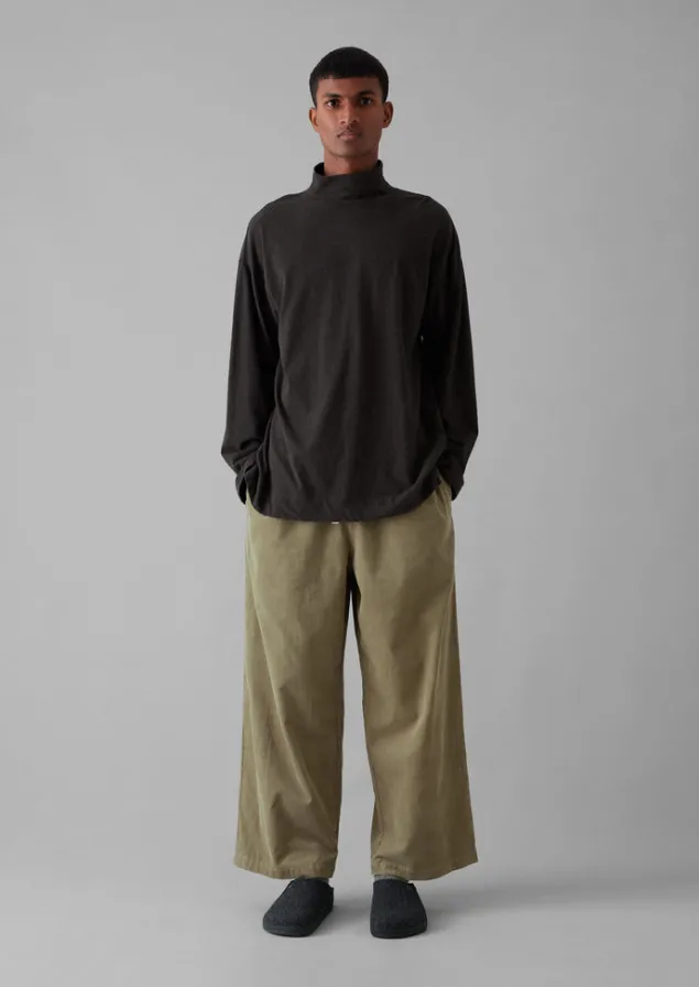 Loungewear | Tops & Tees-TOAST Brushed Cotton High Neck Lounge Top Bark