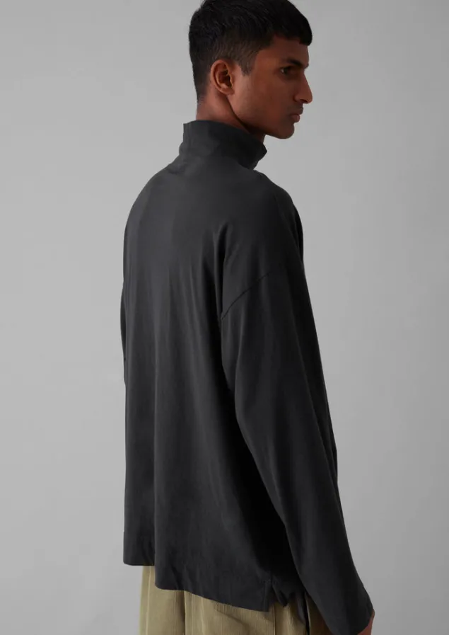 brushed_cotton_high_neck_lounge_top_3-1.webp Loungewear | Tops & Tees-TOAST Brushed Cotton High Neck Lounge Top SoftCharcoal