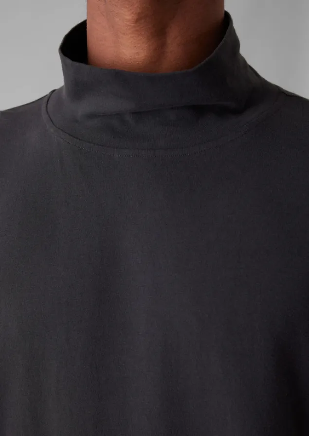 brushed_cotton_high_neck_lounge_top_6.webp Loungewear | Tops & Tees-TOAST Brushed Cotton High Neck Lounge Top SoftCharcoal