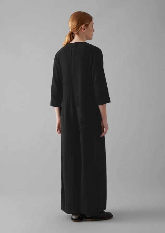 brushed_cotton_linen_herringbone_jumpsuit_22.webp Linen | Loungewear-TOAST Brushed Cotton Linen Herringbone Jumpsuit Slate