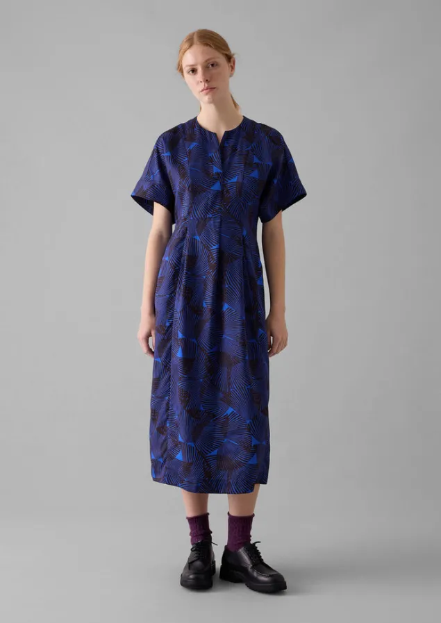Dresses-TOAST Bryn Reverb Print Dress BrilliantBlue