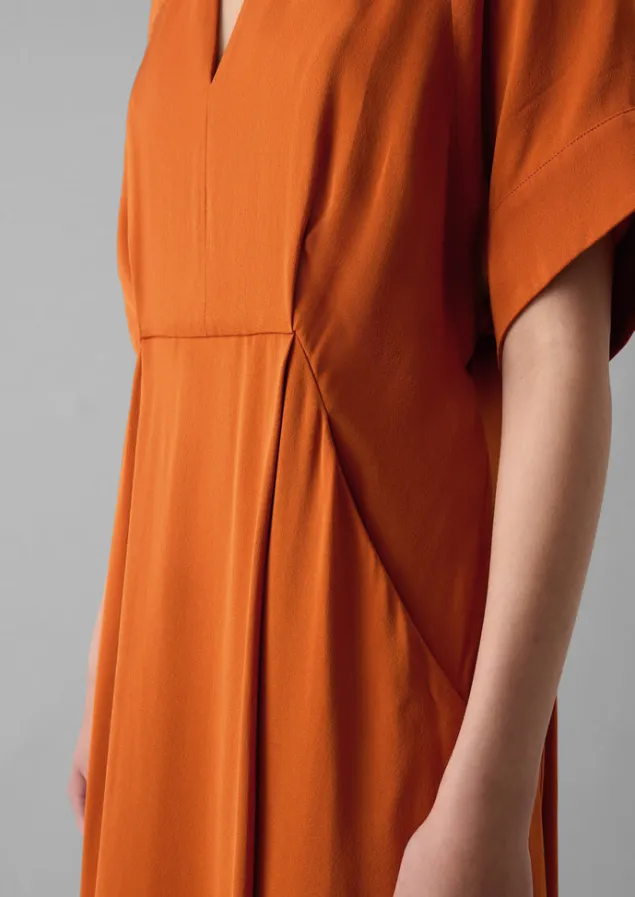 bryn_satin_crepe_dress_3.webp Dresses-TOAST Bryn Satin Crepe Dress Spice
