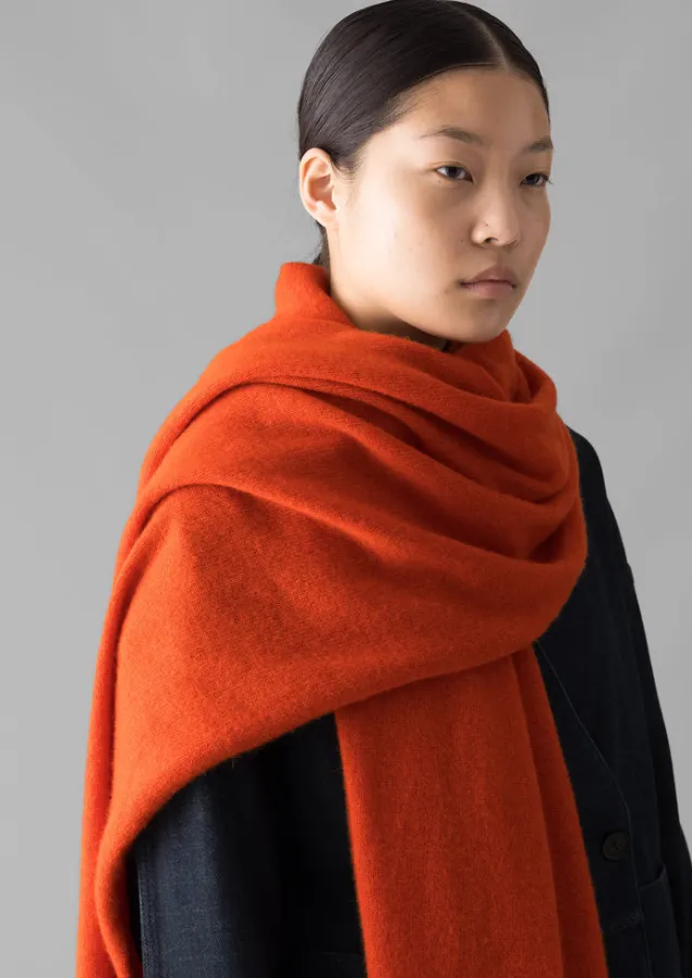 Hats, Scarves & Gloves | Cashmere-TOAST Cashmere Wool Wrap Scarf Pumpkin