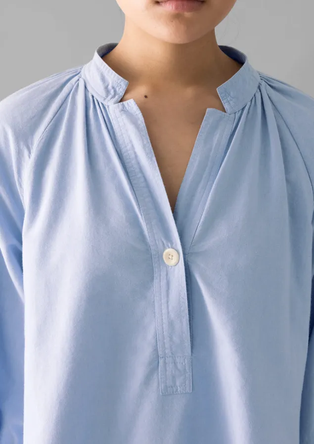 catrin_cotton_oxford_easy_shirt_3.webp Shirts | Tops & Tees-TOAST Catrin Cotton Oxford Easy Shirt Chambray