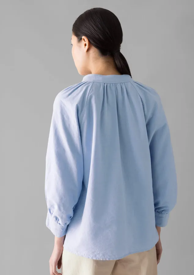 catrin_cotton_oxford_easy_shirt_4.webp Shirts | Tops & Tees-TOAST Catrin Cotton Oxford Easy Shirt Chambray