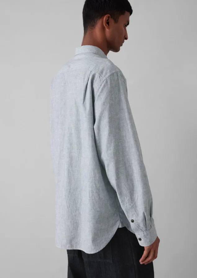 chambray_cotton_linen_shirt_7.webp Linen | Workwear-TOAST Chambray Cotton Linen Shirt Charcoal