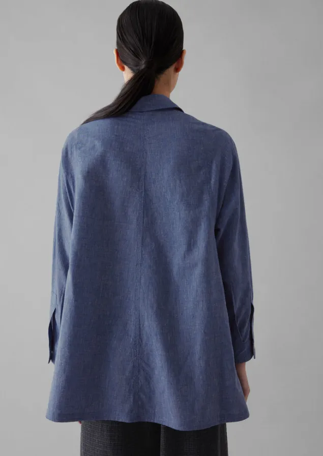 chambray_cotton_shirt_4.webp Workwear | Shirts-TOAST Cotton Shirt Chambray
