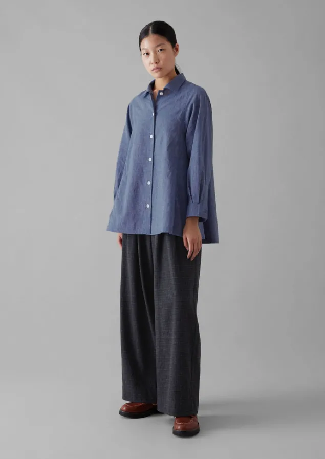 chambray_cotton_shirt_7.webp Workwear | Shirts-TOAST Cotton Shirt Chambray
