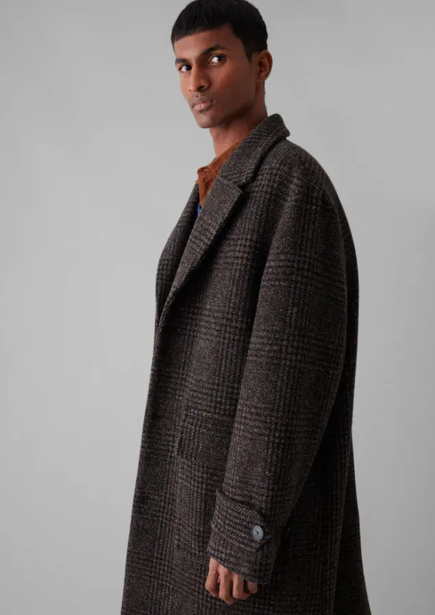 check_wool_overcoat_4.webp Coats & Jackets-TOAST Check Wool Overcoat BrownMarl