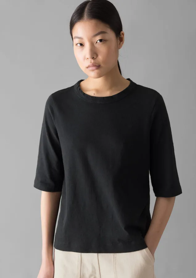 cleo_garment_dyed_organic_cotton_tee_6-1.webp Jersey | Tops & Tees-TOAST Cleo Garment Dyed Organic Cotton Tee CarbonBlack
