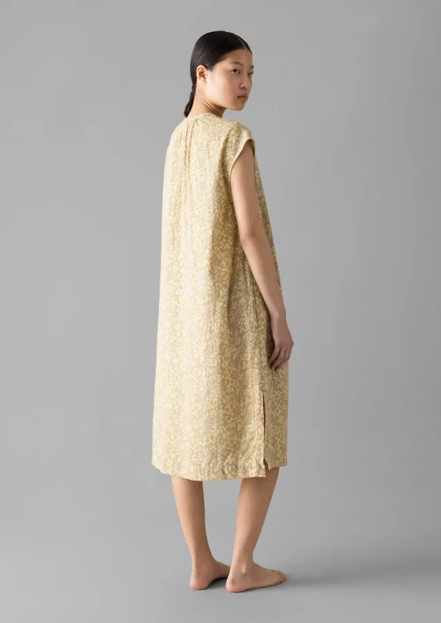collage_floral_cotton_nightdress_2.webp Nightwear | Loungewear-TOAST Collage Floral Cotton Nightdress PaleGold