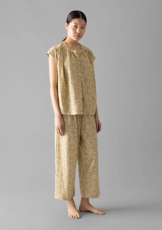 collage_floral_cotton_pyjamas_3.webp Nightwear-TOAST Collage Floral Cotton Pyjamas PaleGold