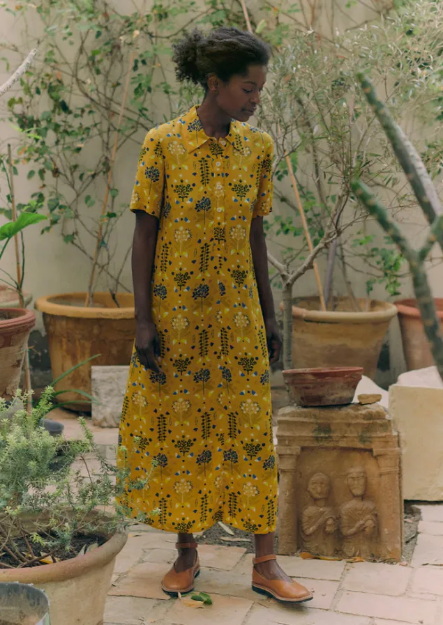 collector_print_fluid_shirt_dress_2.webp Dresses-TOAST Collector Print Fluid Shirt Dress GoldenOchre