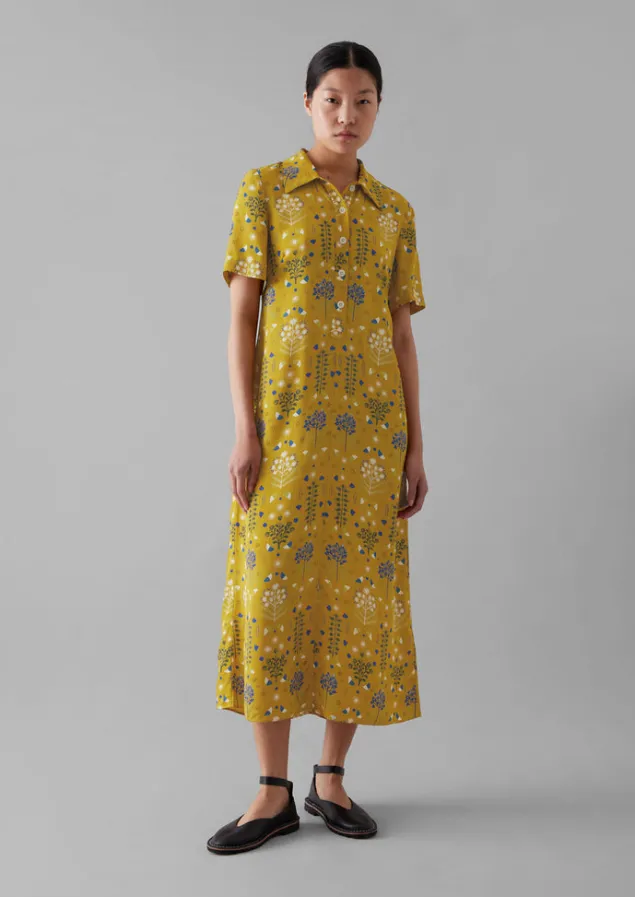 collector_print_fluid_shirt_dress_3.webp Dresses-TOAST Collector Print Fluid Shirt Dress GoldenOchre
