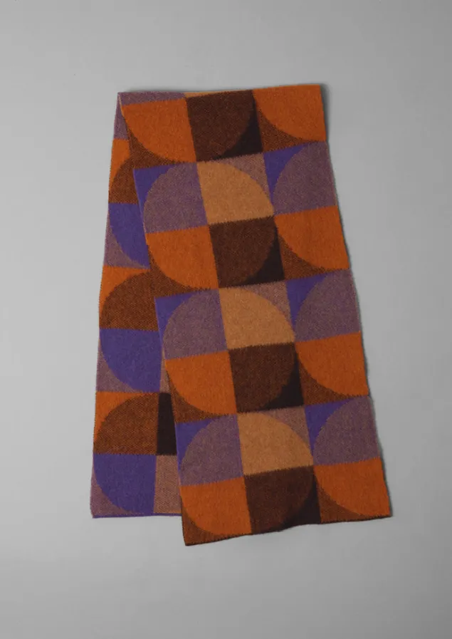 colour_block_wool_scarf_4.webp Hats, Scarves & Gloves-TOAST Colour Block Wool Scarf GingerMulti